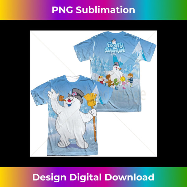 NA-20231113-326_Frosty The Snowman Frosty Wave Unisex Adult Sublimated T Shirt for Men and Women.jpg