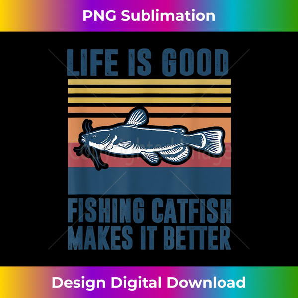 Funny catfish t-shirt angler fishing men outfit Digital Art by