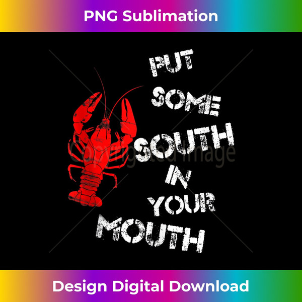 IO-20231114-4499_Vintage Distressed Put Some South In Your Mouth Crawfish Tank Top.jpg