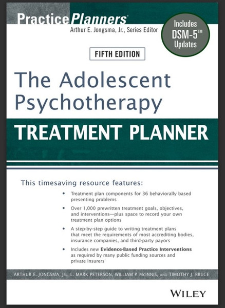 The Adolescent Psychotherapy Treatment Planner Includes DSM-5 Updates 5th Edition.jpg