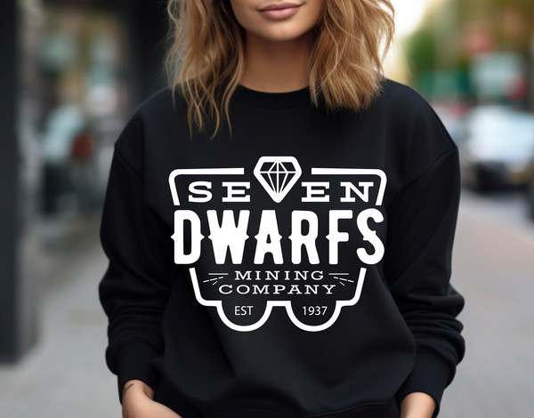 Seven Dwarfs Mining Company Sweatshirt, Snow White Shirt, Seven Dwarfs Shirt, Disney Princess Shirt, Disney Vacation, Seven Dwarfs Costume.jpg