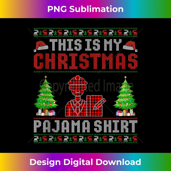 SO-20231115-3685_This is My Christmas Pajama Supervisor Ugly Sweater Funny Tank Top 1.jpg