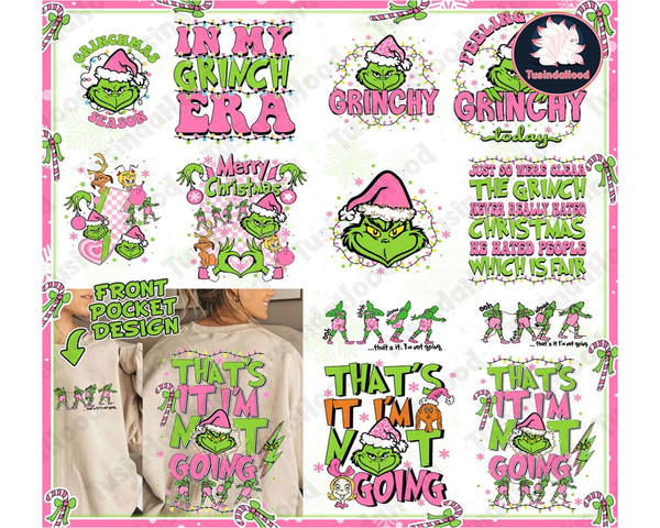 15+ Pink Christmas Png Bundle1.png