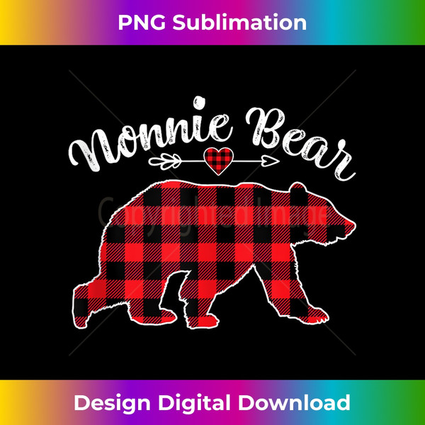 TL-20231115-5035_Red Plaid Christmas Costume Nonnie Bear Ugly Holiday Tank Top 1.jpg