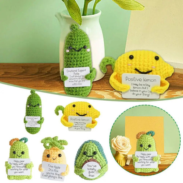 Positive Potatoes Home Room Decor Ornament Knitting Inspired Toy