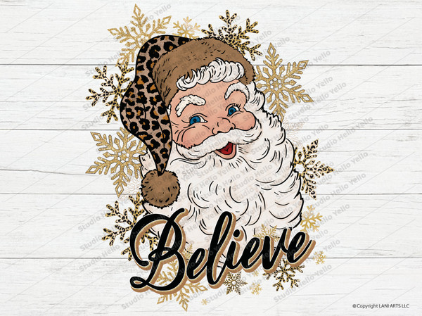 Santa believe PNG, Santa Png, Christmas Png, Santa sublimation design download,Believe,christmas leopard,leopard santa hat png,buffalo plaid 11.jpg