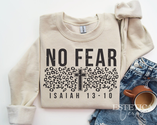 No Fear Svg, Fearless Svg, Bible Verse Svg, Isaiah Svg, Inspirational Bible Quotes Motivational Svg Sayings Digital File Instant Download.jpg