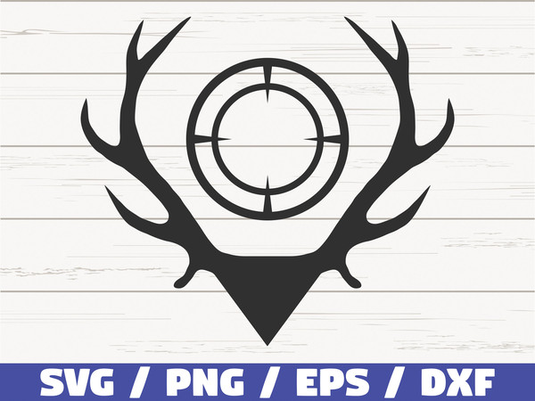 Antlers SVG  Hunting SVG  Cut File  Cricut  Commercial use  Instant Download  Silhouette  Deer SVG.jpg