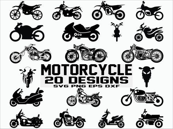 Motorcycle SVG Motorcycle Clipart Harley Svg cutting file silhouette cricut decal stencil.jpg