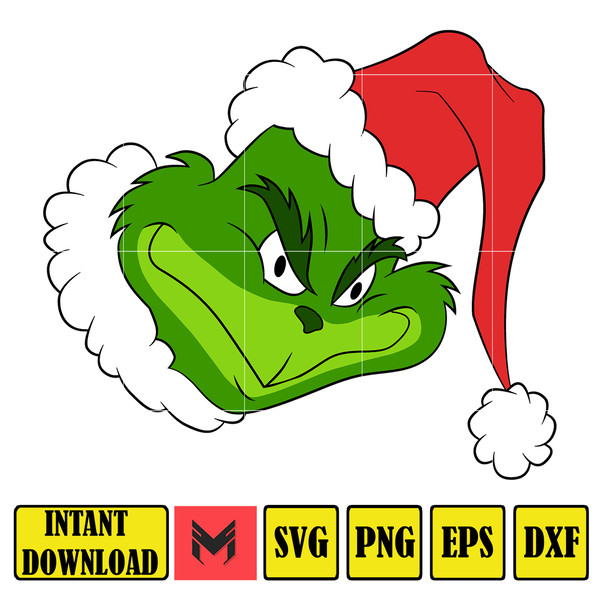 Grinch Svg, Grinch Christmas Svg, Grinch Clipart Files, Cric - Inspire ...