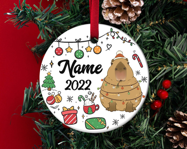 Capybara Ornament,Personalized Ornament For Kids,Christmas Ornament,Kids Ornament,Capybara Lovers Gift,Baby Ornament,Xmas Gift, H-30112215.jpg