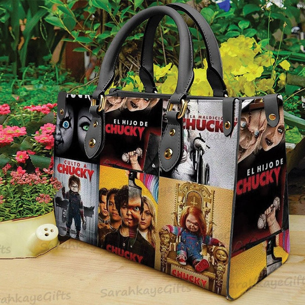 Chucky Halloween Horror Leather Bags, Chucky Lovers Handbag, Chucky Women Bags And Purses, Woman Handbag, Custom Leather Bag, Halloween Bag 12.jpg