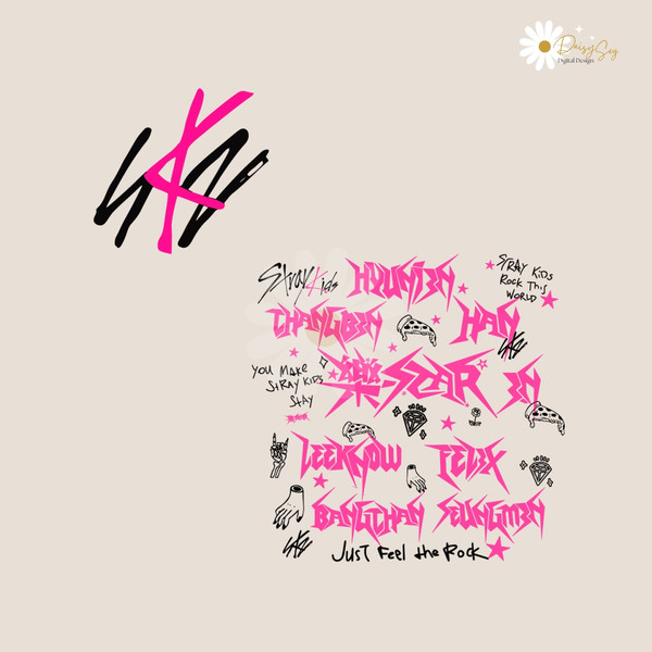 Stray Kids Members Rock Star Comeback Album SVG File - Inspire Uplift