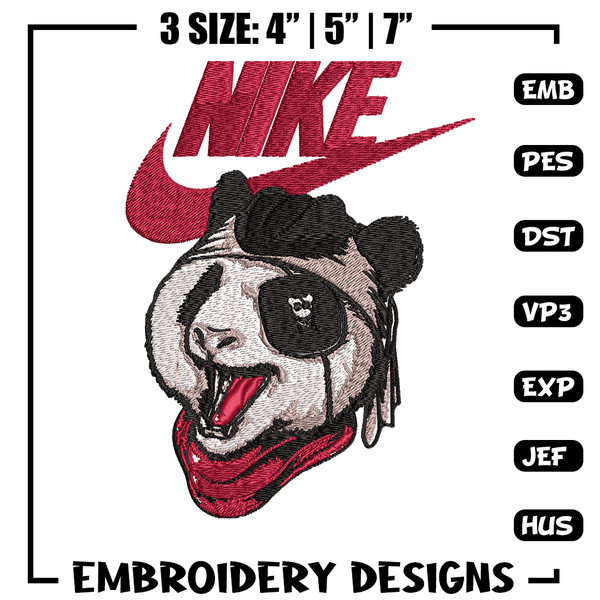 Panda cartoon Nike Embroidery design, Panda cartoon Embroidery, Nike design, Embroidery file, Instant download..jpg