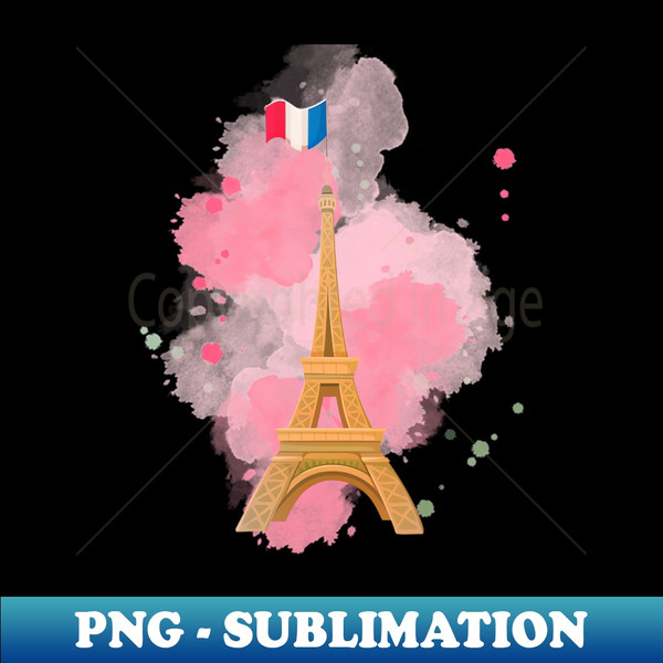 ZA-20231120-51792_Pink Watercolor Paris Eiffel Tower 7780.jpg