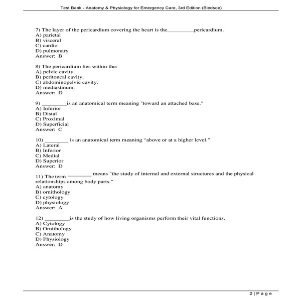 Anatomy & Physiology for Emergency Care, 3rd Edition (Bledsoe) Test Bank-1-10_00004.jpg