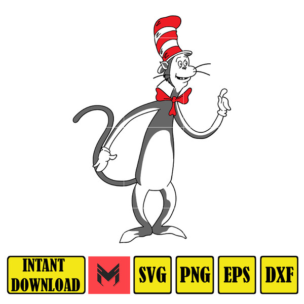 Dr Seuss Svg, Cat In The Hat SVG, Dr Seuss Hat SVG, Green Eggs And Ham Svg, Dr Seuss for Teachers Svg, Cricut, Thing Svg (367).jpg