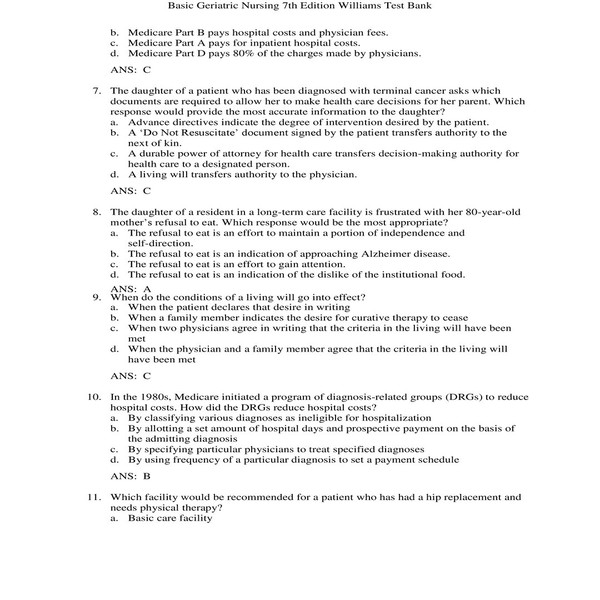 BASIC GERIATRIC NURSING 7th Edition By Patricia A. Williams TEST BANK-1-10_00004.jpg