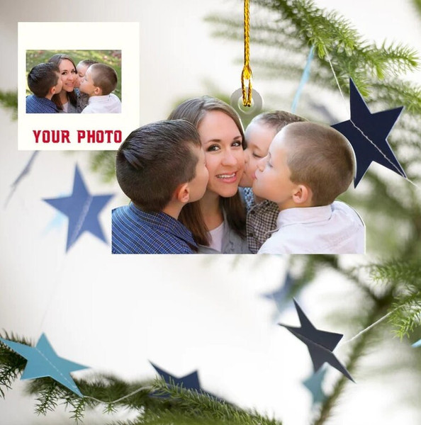 Personalized Photo Ornament, Custom Family Photo Ornament, Christmas Gift Ornament, Photo Ornament.jpg