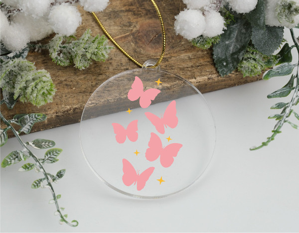 Butterfly Christmas Ornament,Baby Girl Ornament,Butterfly Girl,Christmas 2023,Pink Butterfly Ornament,Monarch Butterfly Gift,Butterfly Decor.jpg
