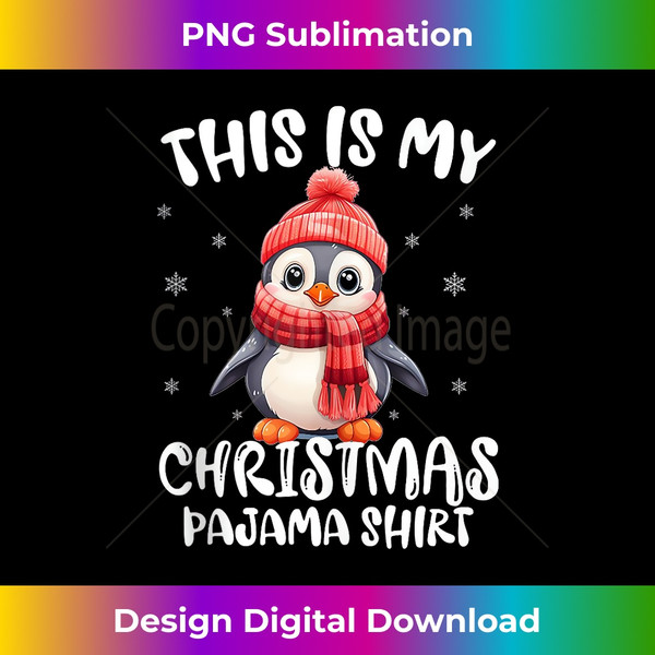 KT-20231121-5300_This Is My Christmas Pajama Penguin Santa Hat Xmas Tank To 6331.jpg