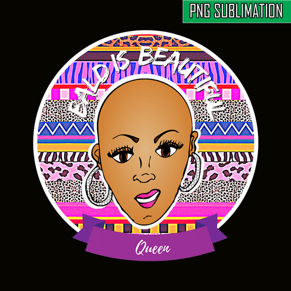 QUE03112330-Bald Is Beautiful PNG, Bald Queens PNG, Black Queens PNG.png