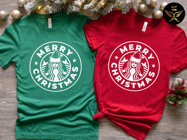 Starbucks Christmas Shirt,Merry Christmas Shirt, Coffee Lover Christmas Shirt, Holiday Shirt, Christmas Shirt, Holiday Tee.jpg