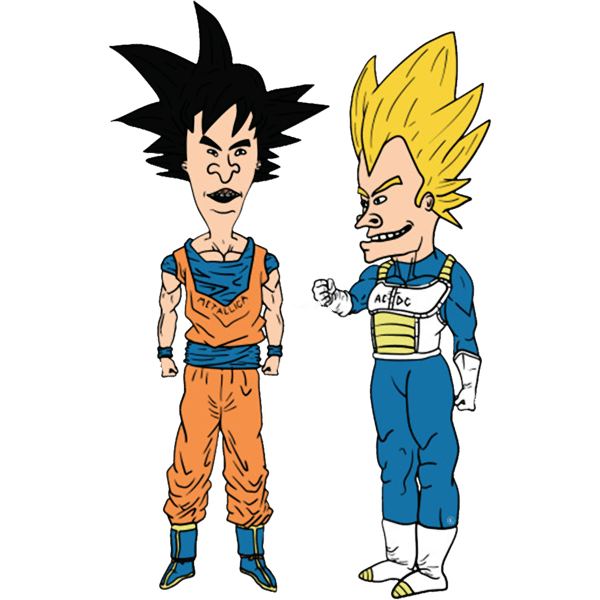 Beavis And Butthead x Dragon Ball And Son Goku.png