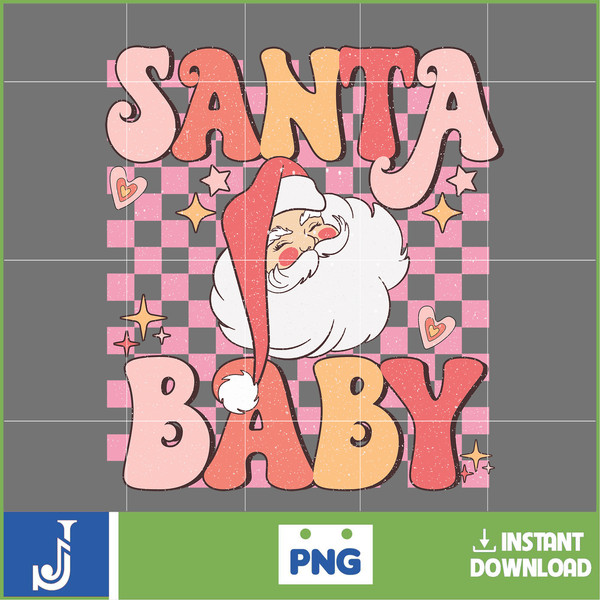 Retro Christmas png, pink Christmas png, pink christmas png, christmas shirt design ,pink santa png (13).jpg