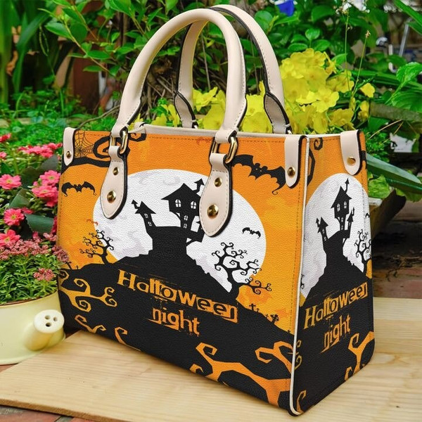 Halloween Leather handBag,Horror Leather Bag,Travel handbag,Teacher Handbag,Gift for fan,Handmade Bag,Custom Bag,Vintage Bags,Woman Shoulder 6.jpg