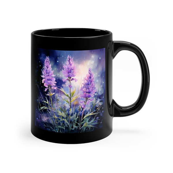 Lavender Wildflowers Coffee Mug Floral Lavender Mug Nature F