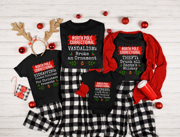 North Pole Correctional Christmas Shirts,Matching Christmas Family Shirts,Christmas Gifts,Funny Christmas Group Shirt,Christmas Quotes Shirt.jpg