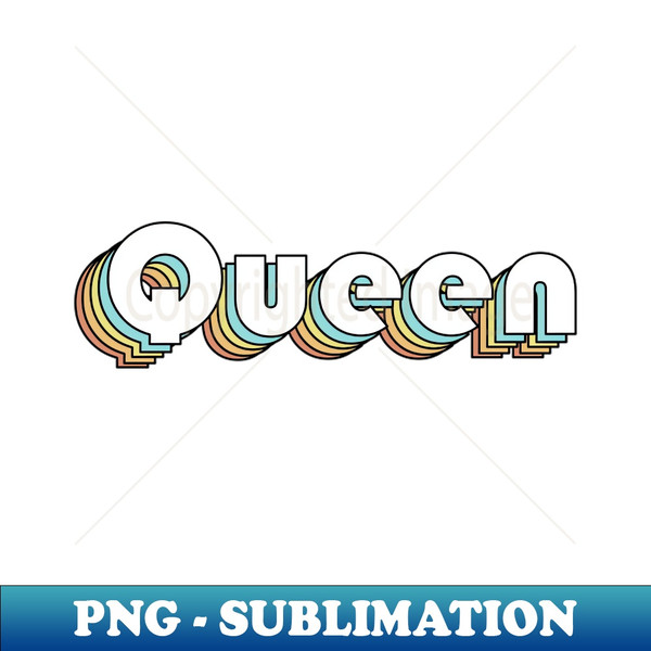 AA-11833_Queen - Retro Rainbow Typography Faded Style 7532.jpg