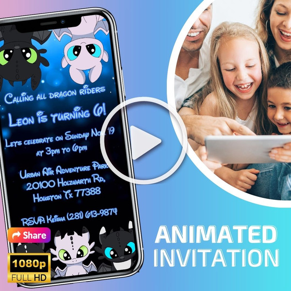 Custom dragon babies video Invitation.jpeg