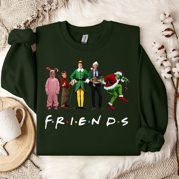 Christmas Friends Sweatshirt, for a Festive Holiday Season, Friends Christmas' Sweater The Perfect Gift for Fans.jpg