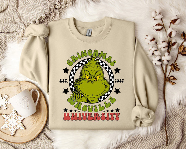 Grinch Chritmas Sweatshirt, Cozy Dr. Seuss, Inspired College Apparel - Unique Christmas Gift - Soft Jumper.jpg