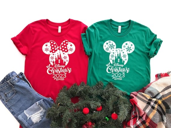 Disney Christmas Shirt, 2022 Disney Christmas Shirts, Matching Disney Vacation Shirt, Disney Castle Christmas Shirt, Merry Christmas shirt,.jpg