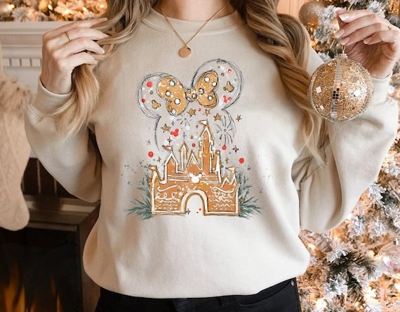 Disney Gingerbread Castle Shirt,Disney Christmas Family Shirts,Disney Christmas Shirt,Minnie Mickey Christmas Shirt,Disney Gingerbread Shirt.jpg