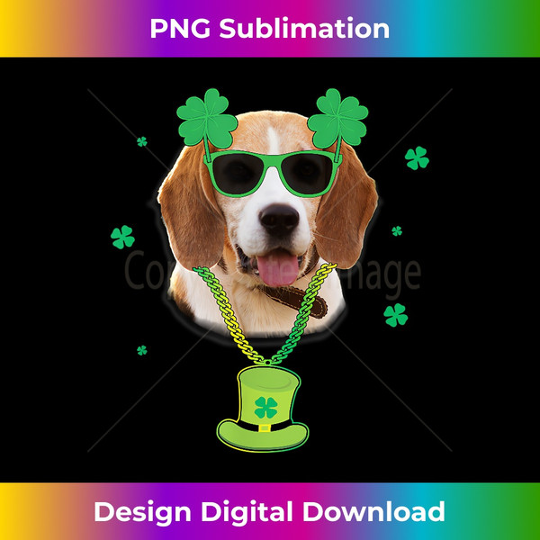 HE-20231123-213_St Patricks Day Costume Funny Dog Beagle Tee 4561.jpg