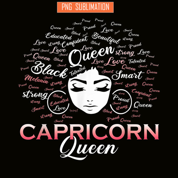 CPB28102306-Black Women PNG Capricorn Queen PNG January Birthday PNG.png