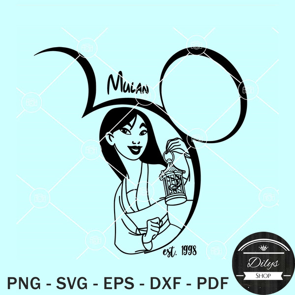 Disney Mulan SVG, Mulan SVG, Princess Disneyland SVG, Disney Character SVG.jpg