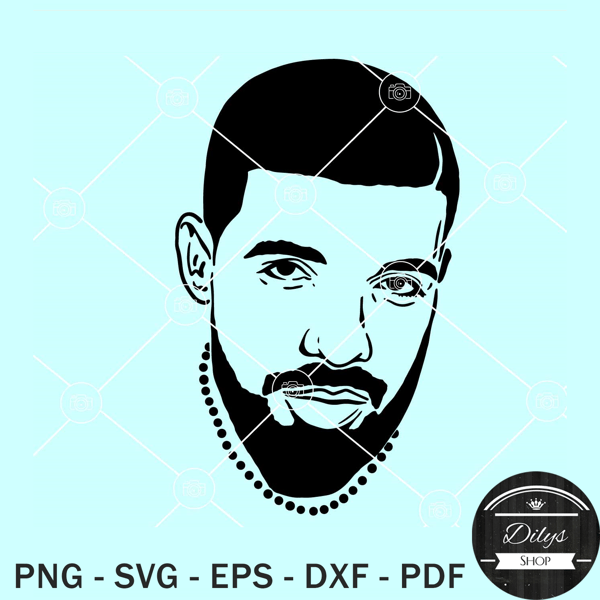 Drake SVG file, Drake silhouette, Drake musician SVG, Aubrey drake SVG.jpg