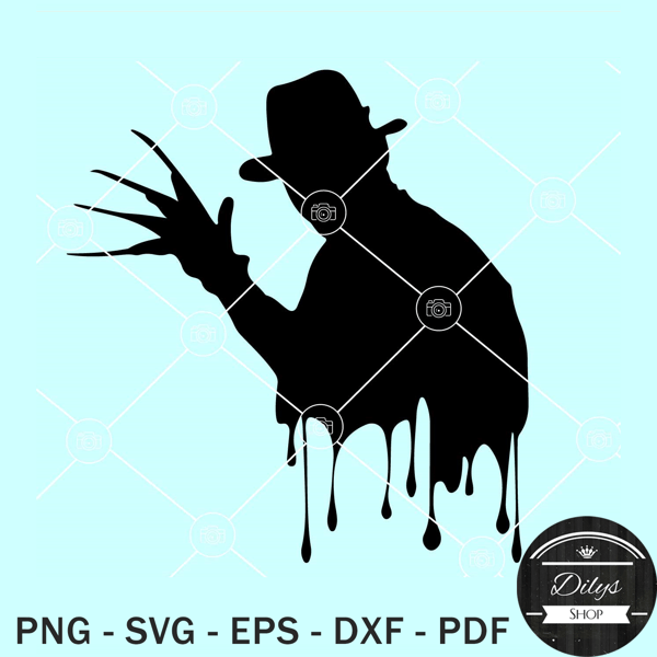 Freddy Krueger dripping SVG, Freddy Krueger SVG, Horror movies SVG.jpg