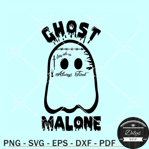 Ghost Malone Halloween SVG, Ghost Malone SVG, funny ghost SVG.jpg