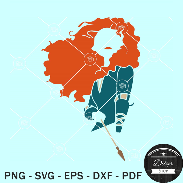 Merida SVG SVG, Princess Svg, Merida Disneyland Svg, Disneyland Character SVG.jpg