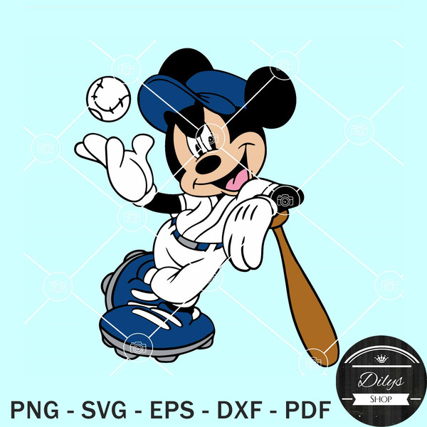 Mickey with baseball SVG, Baseball mouse clipart SVG, Disney sport SVG.jpg