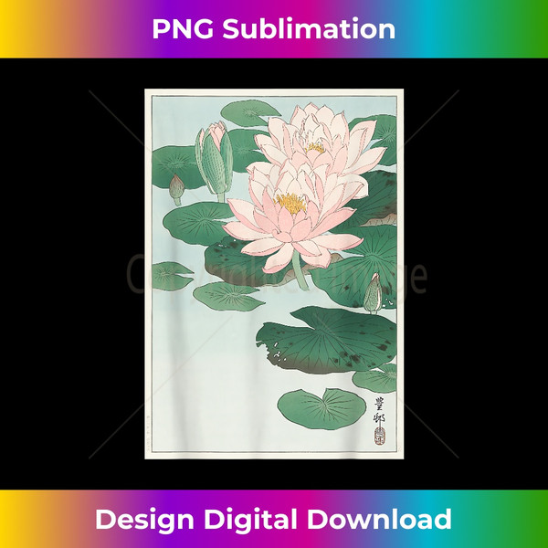 TB-20231123-3749_Retro Japanese Art Illustration of a Water Lily flower 0959.jpg