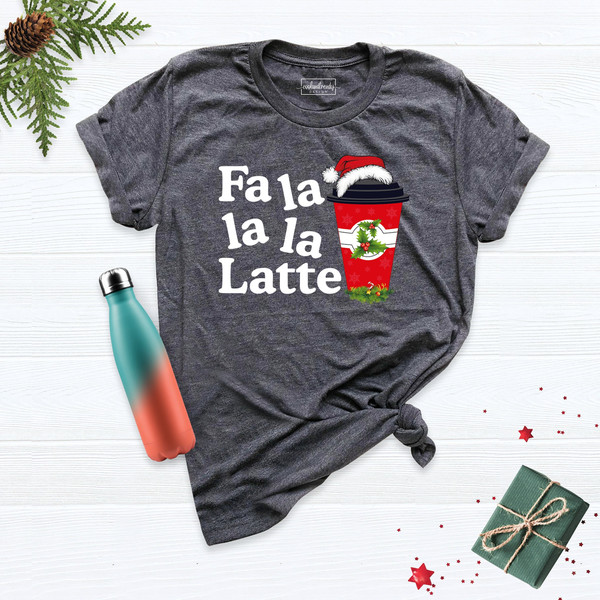 Fa La La La La Christmas Shirt, Christmas song Shirt, Fa La La La La Latte Shirt, Christmas Lights Tshirt, Christmas Shirt, Xmas Teacher Tee.jpg