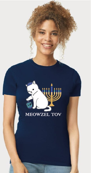Hanukkah Meowzel Tov, Hanukkah Shirt, Hanukkah Holiday Matching Shirt, Jewish Hanukkah Gift Shirt, Israel Hanukkah Shirt, Happy Hanukkah.jpg
