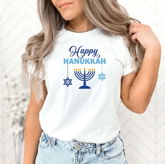 Happy Hanukkah Shirt, Hanukkah Star Of David Shirt Sweatshirt Hoodie, Hanukkah Family Shirt, Jewish Symbol Shirt, Jewish Love Shirt.jpg